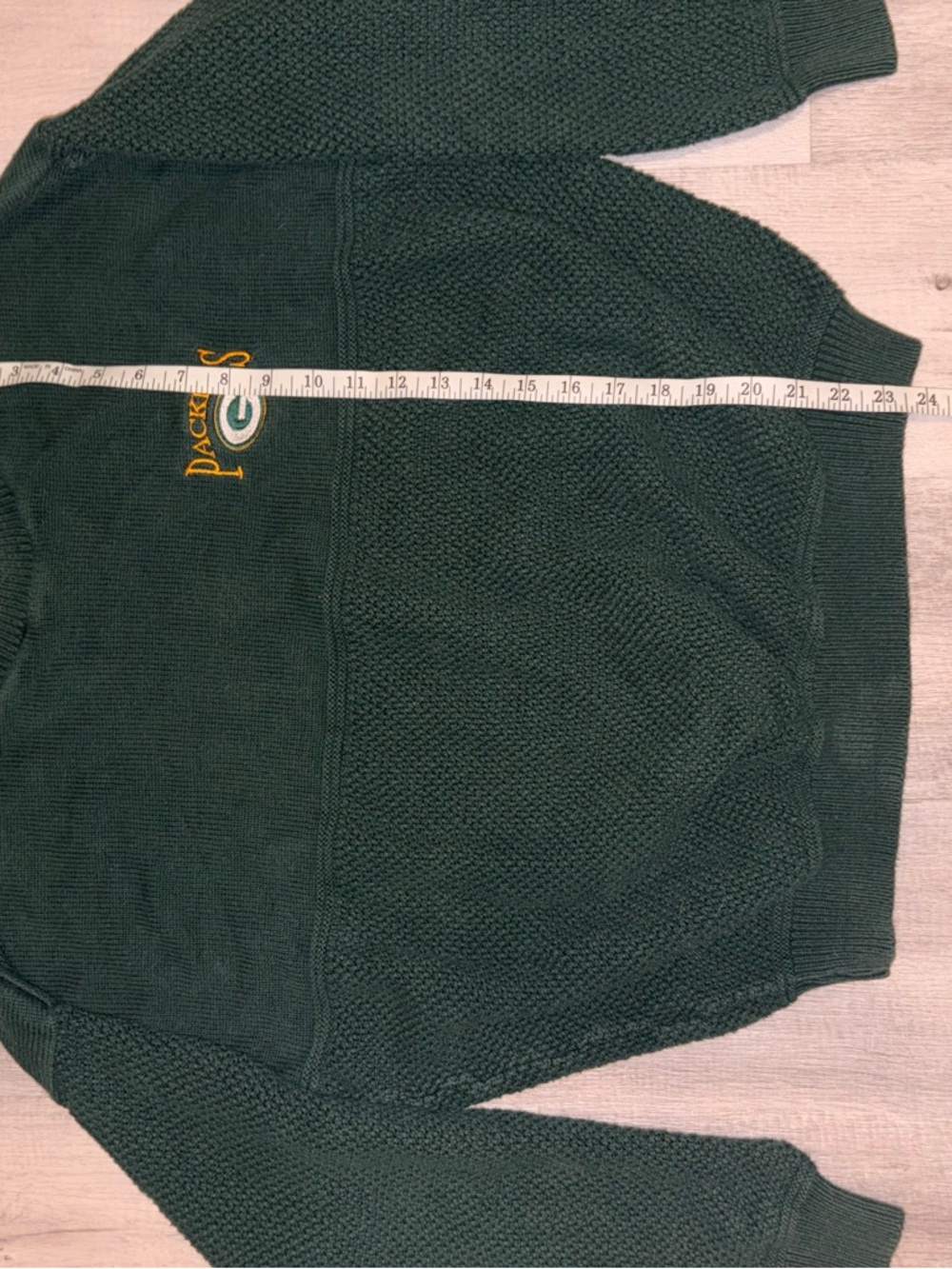 Lee Dark Green Packers Crewneck Sweater with Embroidered Logo - Picture 3 of 5